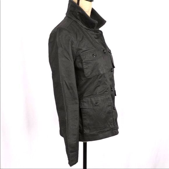 EC J. Crew Washed And Aged Waxed Utility Jacket Coat Size XS - Picture 4 of 8